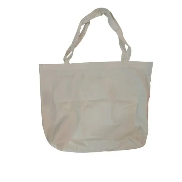 AllSaints London White Canvas Orlando Tote Bag - Picture 2 of 7